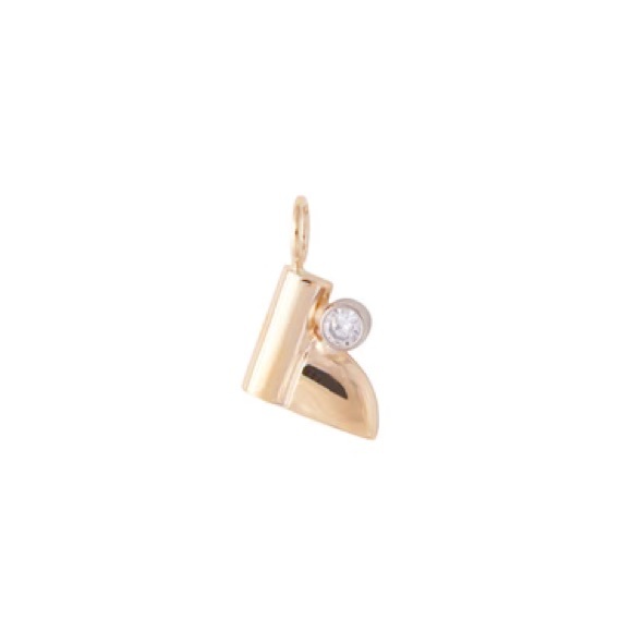 VADA Vadabet B 14k gold & diamond pendant and 18” chain